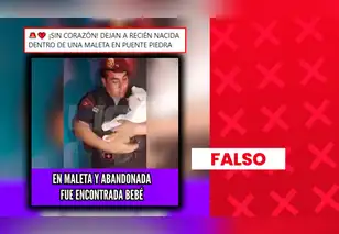 Es falso que una bebé haya sido abandonada recientemente en una maleta en Puente Piedra: el caso ocurrió en febrero en Trujillo