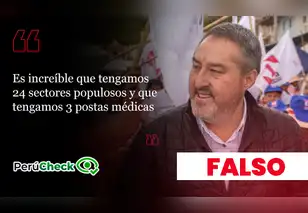 Es falso que solo haya 3 postas médicas en los sectores urbanos de Cajamarca, como afirmó Julio César Villegas