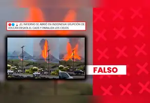 Clip viral que muestra la supuesta erupción del volcán Krakatoa en Indonesia fue elaborado con inteligencia artificial