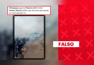 Es falso que video muestre una “guerra civil” en Arequipa: imágenes fueron grabadas en Ecuador