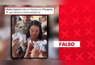 Es falso que Keiko Fujimori haya recibido rechazo durante una visita a Tarapoto: video corresponde a Tumbes y audio fue superpuesto