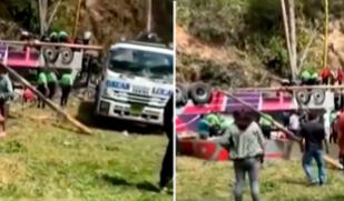 Bus lleno de pasajeros cae a barranco en Tarma y deja al menos 20 heridos