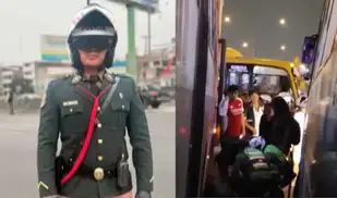 Policía queda grave tras ser aplastado por dos buses de 'El Chino' luego de intervención