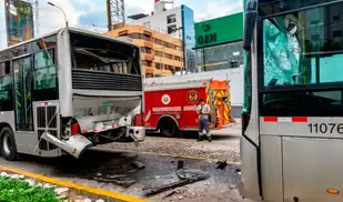 Triple choque del Metropolitano deja 46 heridos: Dos son gestantes