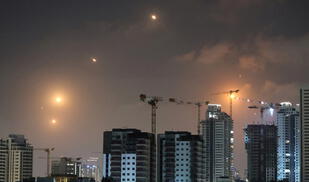 Iran produced a ballistic missile counterattack towards Israel	