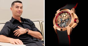 Cristiano Ronaldo presentó su espectacular marca de relojes: cuestan más de 100.000 euros