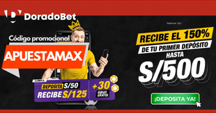 Código promocional Doradobet: ingresa APUESTAMAX | Perú