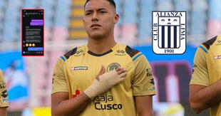 Jugador de Cusco FC publicó comunicado tras difundirse supuestos chats de él para 'ayudar' a Alianza Lima