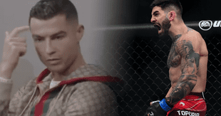 Topuria, campeón de UFC, no se calla y le responde a Cristiano Ronaldo tras filtrarse video minimizándolo