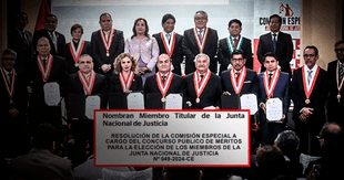 Defensoría del Pueblo oficializa la elección de los 7 magistrados de la Junta Nacional de Justicia