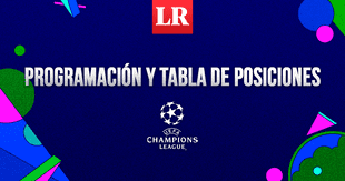 TABLA DE POSICIONES Champions League 2024 EN VIVO: programación y partidos de la fecha 4