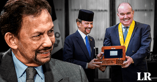 Rafael López Aliaga condecora a Sultán de Brunei al mismo estilo que Dina Boluarte: entregó llaves de la ciudad