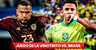 Juego de la Vinotinto vs. Brasil por Eliminatorias 2026: hora y canal para ver EN VIVO el partido