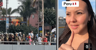 Periodista extranjera relata panorama de protestas en las afuera de evento del APEC: "El peruano no se deja"