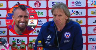 Ricardo Gareca se muestra satisfecho con actuación de Vidal pese a empate en el Perú vs Chile: "Tuve una percepción buena"