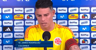 James Rodríguez 'explotó' en plena entrevista tras derrota de Colombia: "Una hue******"