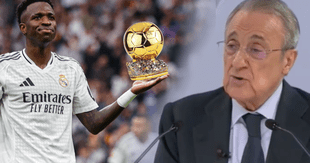 Florentino Pérez acusa a UEFA y periodistas de 'boicotear' Balón de Oro de Vinícius: "Nadie los conoce"