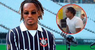 André Carrillo comparó su recibimiento con el que Corinthians le hizo a Depay y bromeó: "Cuando llegué, solo estaba mi papá"