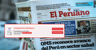 Congreso: publican corrección de la Ley de Desarrollo Agrícola del Cáñamo en el diario El Peruano