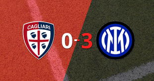 Resumen: Inter no tuvo piedad y goleó 3 a 0 a Cagliari