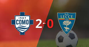 Resumen: Como 1907 dominó a Lecce con un 2-0 en un partido electrizante