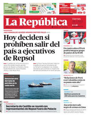 Edición Impresa - La Republica | Lima - Viernes 28 de Enero del 2022