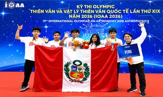 Entre más de 60 países del mundo: escolares peruanos ganan tres medallas de bronce en Olimpiada de Astronomía en Vietnam Entre más de 60 países del mundo: escolares peruanos ganan tres medallas de bronce en Olimpiada de Astronomía en Vietnam