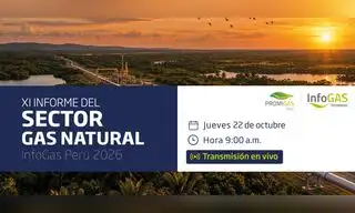 Gas natural en Perú: presentarán informe sobre situación y desafíos del sector en 2026 Gas natural en Perú: presentarán informe sobre situación y desafíos del sector en 2026