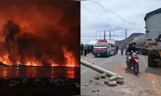 Puno entre el fuego y el paro: incendio arrasa 200 hectáreas y transportistas paralizan la ciudad Puno entre el fuego y el paro: incendio arrasa 200 hectáreas y transportistas paralizan la ciudad
