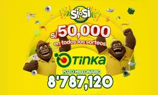 Resultados de La Tinka del domingo 25 de octubre: números ganadores, premios del Pozo Millonario, boliyapa, S/50.000 y más