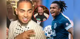 Ozuna llega a Qatar 2022 y periodistas lo confunden con el futbolista peruano Yordy Reyna