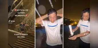 Joven aprovecha las intensas lluvias en Lima y se mete un ‘duchazo’ en la azotea Joven aprovecha las intensas lluvias en Lima y se mete un ‘duchazo’ en la azotea