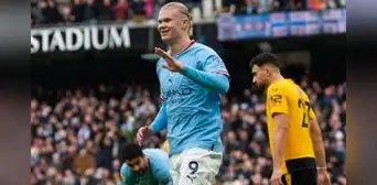 Haaland anotó un nuevo hat-trick: llegó a 25 goles y superó la marca de Salah y Son