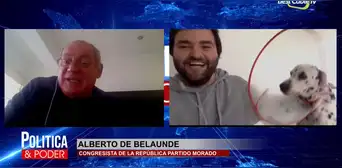 Congresista Alberto de Belaunde es interrumpido por un perro en plena videoconferencia [VIDEO]