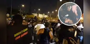 Marchas en Lima: joven se desmaya por bombas lacrimógenas durante manifestaciones Marchas en Lima: joven se desmaya por bombas lacrimógenas durante manifestaciones
