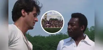 Pelé: la vez que le rompió el dedo a Sylvester Stallone durante una película Pelé: la vez que le rompió el dedo a Sylvester Stallone durante una película