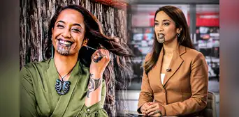Oriini Kaipara, la primera periodista con un tatuaje facial: ¿qué significa su marca en el rostro?