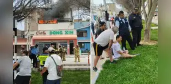 Surquillo: se registra gran incendio en chifa ubicado en la av. Villarán