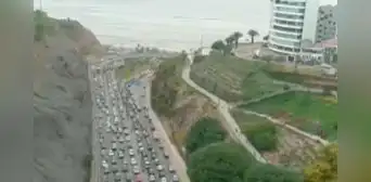 Costa Verde: reportan intensa congestión vehicular desde Chorrillos hasta Miraflores Costa Verde: reportan intensa congestión vehicular desde Chorrillos hasta Miraflores