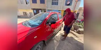 Chiclayo: taxista evitó el robo de su vehículo y terminó con un gran corte en la cara