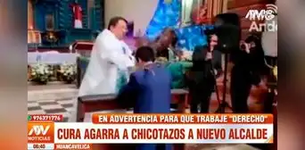 Huancavelica: sacerdote latigueó a alcalde con chicote de 3 puntas mientras oraba en quechua Huancavelica: sacerdote latigueó a alcalde con chicote de 3 puntas mientras oraba en quechua