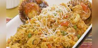 Receta para preparar arroz con mariscos