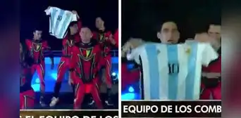 Facundo González sacó la camiseta de Lionel Messi durante la final de “Esto es guerra” Facundo González sacó la camiseta de Lionel Messi durante la final de “Esto es guerra”
