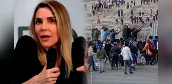 Juliana Oxenford indignada por vandalismo en aeropuerto de Arequipa: “Todos esos a la reja”