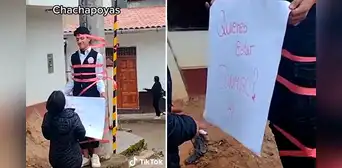 Joven se ata a un poste para declarar su amor en Amazonas: “El verdadero amarre” Joven se ata a un poste para declarar su amor en Amazonas: “El verdadero amarre”