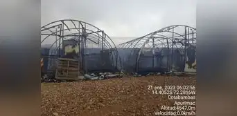 Protestantes incendian unidades mineras de la empresa Anabi en Cusco y Apurímac