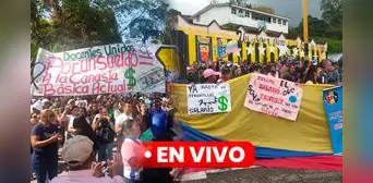 Protesta nacional en Venezuela EN VIVO: última hora de la marcha 23 de enero de docentes y trabajadores Protesta nacional en Venezuela EN VIVO: última hora de la marcha 23 de enero de docentes y trabajadores