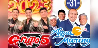 Año Nuevo 2023: Grupo 5, Agua Marina y Armonía 10 anuncian conciertos para este 31: ¿dónde tocarán?