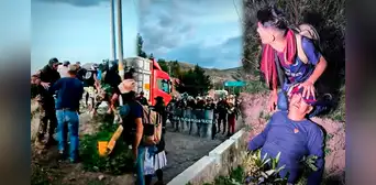 Policía intervino caravana del Vraem y termina en enfrentamientos