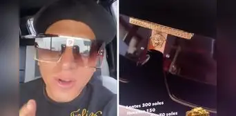 John Kelvin vende lentes y billeteras de conocidas marcas, pero que no serían originales